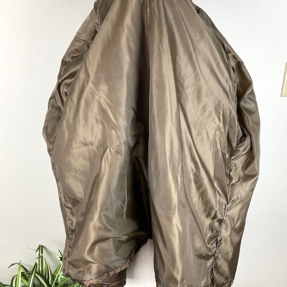 Jane Ashley, Plus Size 2X Jacket Brown Quilted Full Zip Pockets - Picture 12 of 14